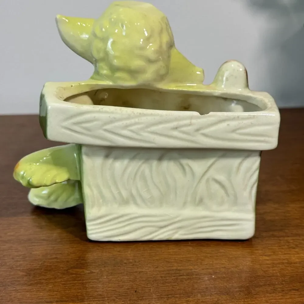Vintage Ceramic Lamb Planter Nursery Vase Spring Easter Japan Mid Century Sheep